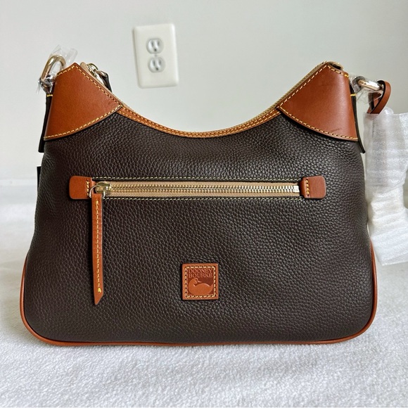 Dooney & Bourke Handbags - Dooney & Bourke NEW with Tags Tmoro Brown Pebble Grain Hobo Leather Bag